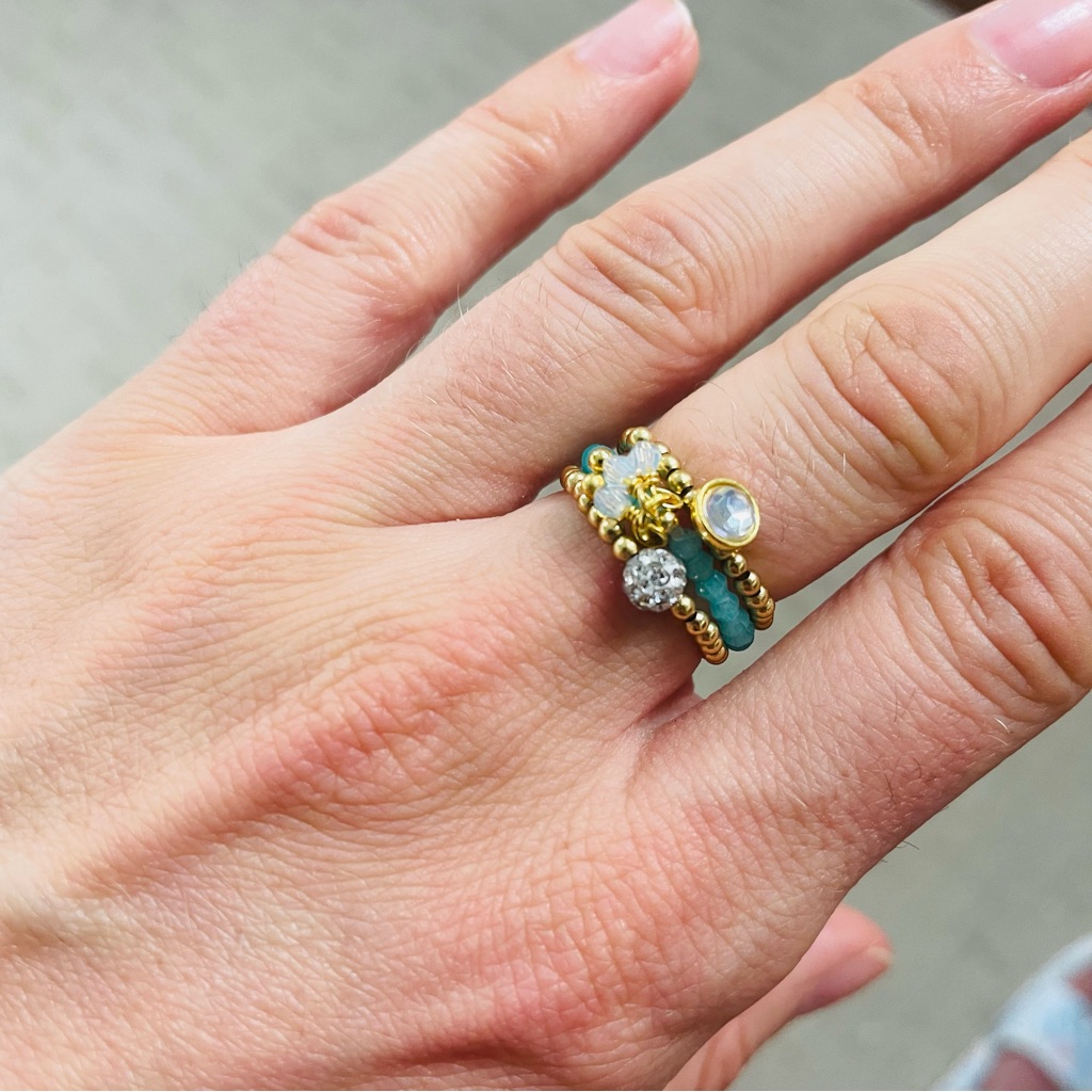 Elastic Stackable Beaded Rings